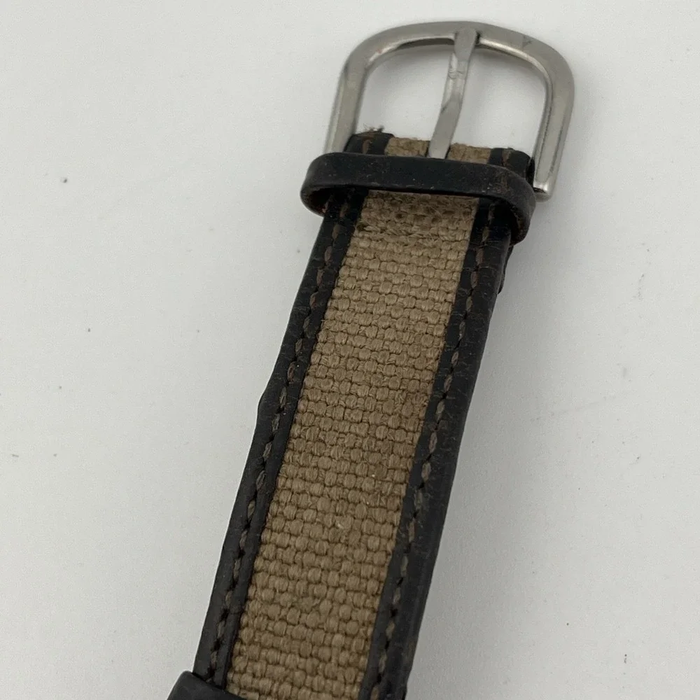 Vtg Timex Expedition‎ Watch Women Indiglo 32mm Gold Tone Leather- New Battery
